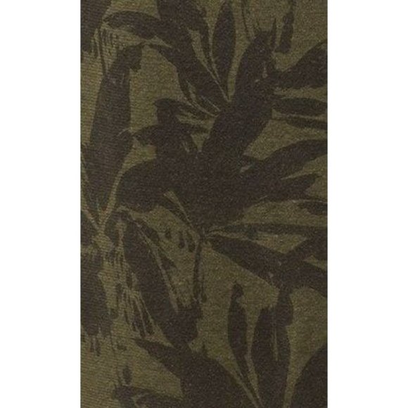 prAna Cozy Up Skyland Dress Maxi Drop Waist Boat Neck Cargo Palms Olive Green M - Picture 3 of 7